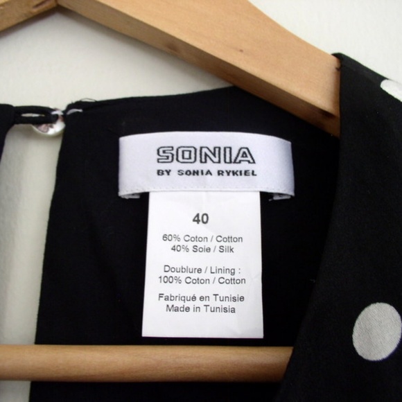 SONIA by Sonia Rykiel Silk Polka Dot Bow Blouse - Picture 5 of 5